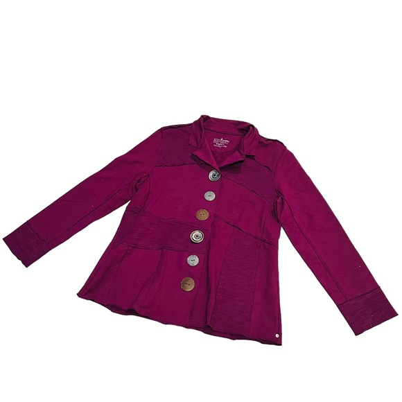 Neon Buddha Purple Merrit Patchwork Jacket - Size Large - Picture 7 of 10